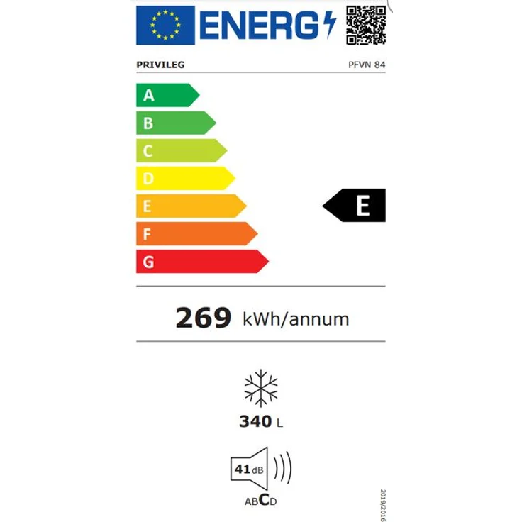 Privileg PFVN 84 Gefrierschrank, freistehend, weiß, NoFrost, Schnellgefrieren, LED, Breite 71 cm, Energieklasse E – Bild 16