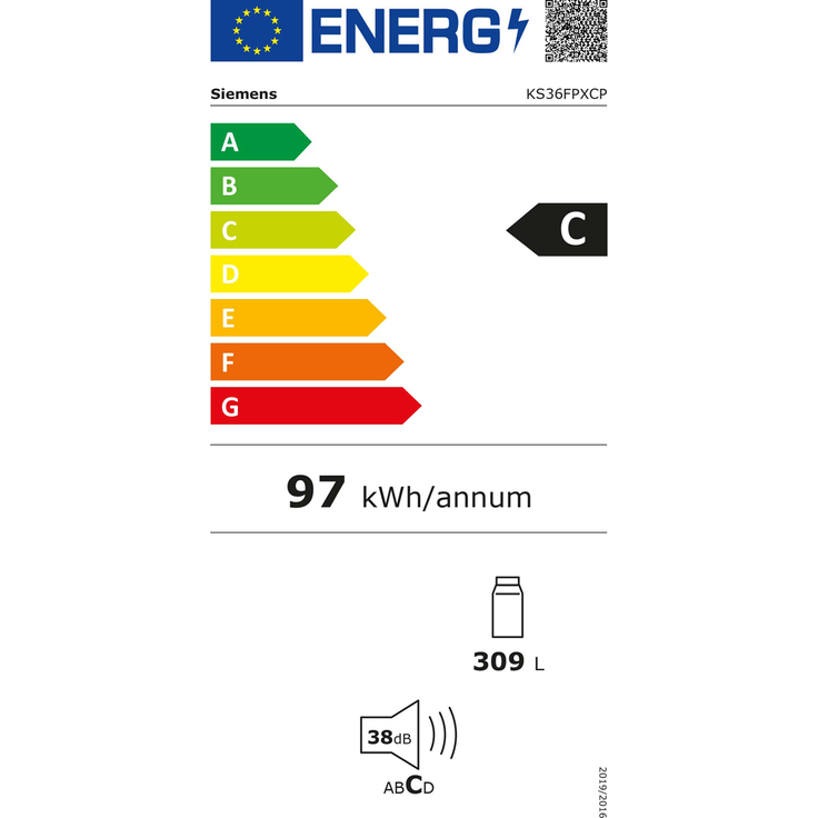 Siemens KS36FPXCP Kühlschrank, freistehend, schwarz, Full NoFrost, 0-Grad-Zone, Schnellkühlen, LED, Breite 60 cm, Energieklasse C – Bild 10