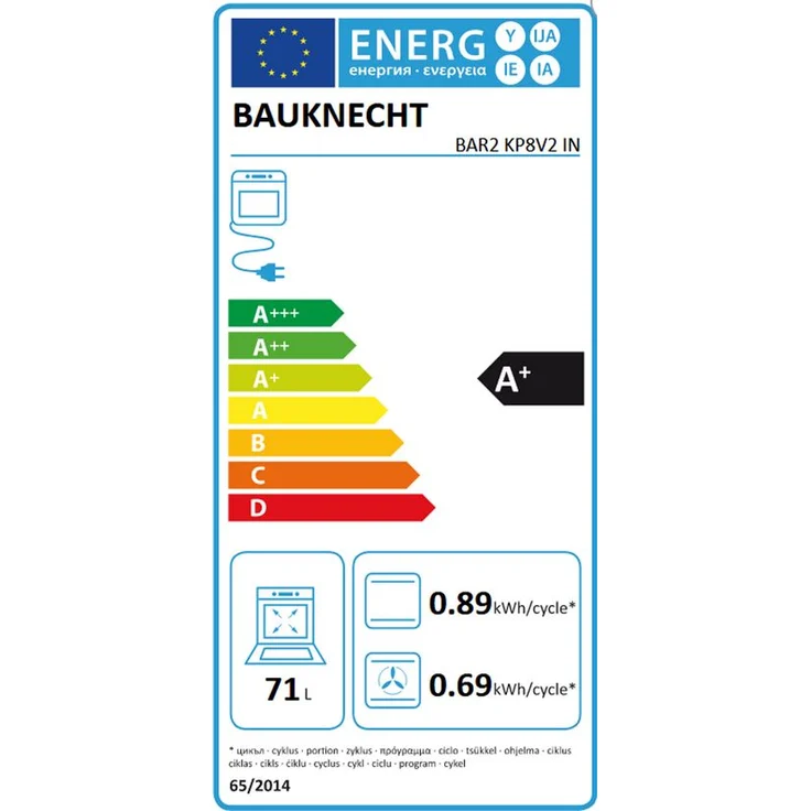 Bauknecht BAR2 KP8V2 IN, Backofen, A+, Volumen 71 l – Bild 7