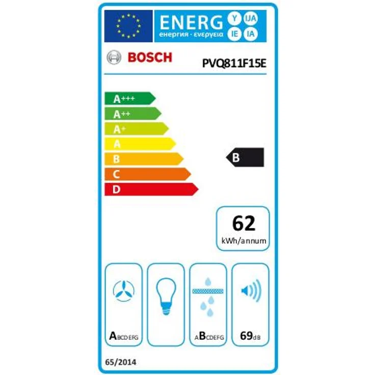 Bosch PVQ811F15E Serie 6 Induktionskochfeld mit Dunstabzug, Einbaugerät, Energieeffizienzklasse B, flexible Zonen 4, Leistungsstufen 17, Breite 80 cm, Glaskeramik, Touch Control, schwarz – Bild 5