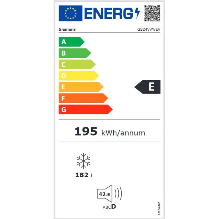 Siemens GS24VVWEV Gefrierschrank, freistehend, weiß, Breite 60 cm, Energieklasse E – Bild 7