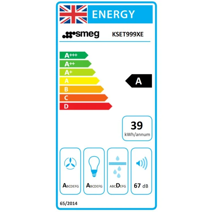 Smeg KSET999XE Einbau Flachschirmhaube Dunstabzugshaube 90 cm – Bild 2