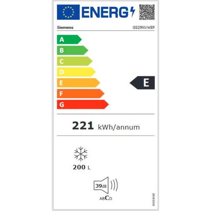 Siemens GS29NVWEP Gefrierschrank, freistehend, weiß, NoFrost, Schnellgefrieren, Breite 60 cm, Energieklasse E – Bild 16