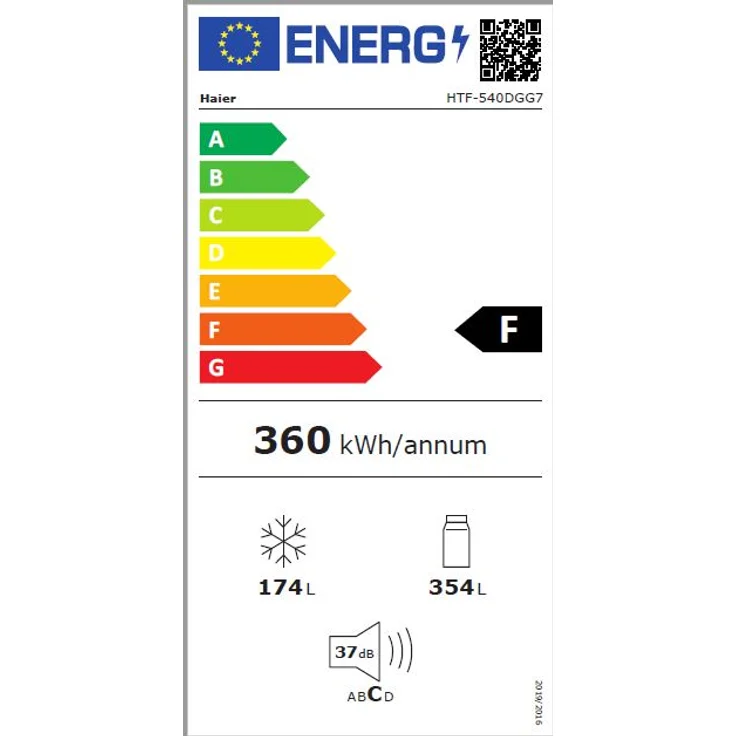 Haier HTF-540DGG7 Side-by-Side-Kühlschrank, freistehend, silber, NoFrost, 0-Grad-Zone, Schnellkühlen und -gefrieren, LED, Breite 90.8 cm, Energieklasse F – Bild 14