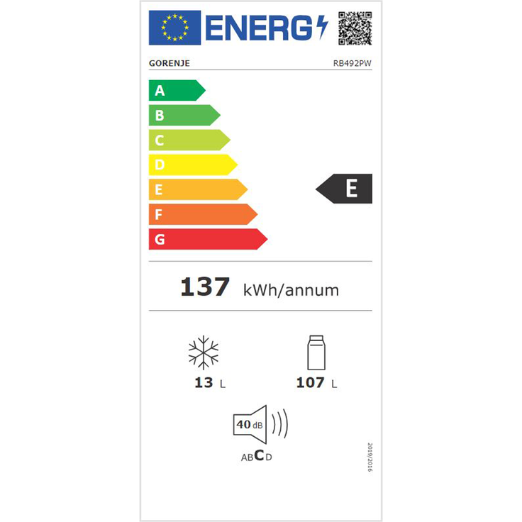 Gorenje RB492PW Kühlschrank, freistehend, weiß, LED, Breite 56 cm, Energieklasse E – Bild 5