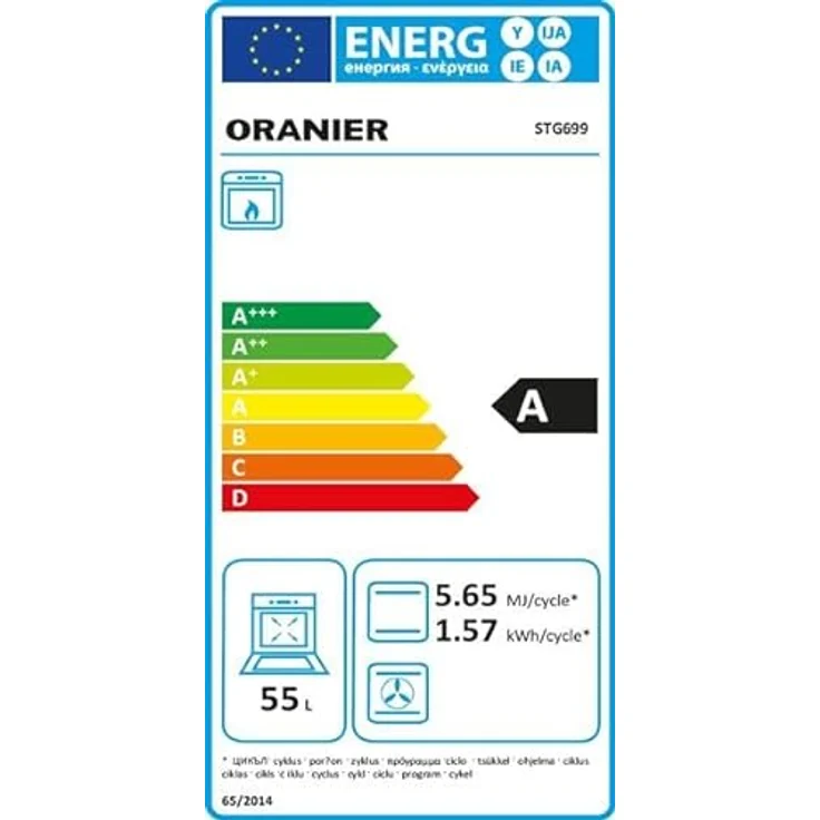 Oranier Gas-Standherd 60 cm - weißer 4 flammiger Gasherd mit Gas-Backofen - freistehender Gas-Herd mit Gaskochfeld 4 Kochzonen - STG699 – Bild 6