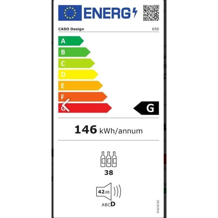 Caso WineMaster 38, Weinkühlschrank, Energieklasse G, freistehend, Breite 39,5 cm – Bild 13