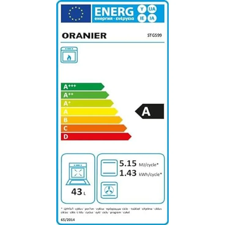 Oranier Gas-Standherd 50 cm - weißer 4 flammiger Gasherd mit Gas-Backofen - freistehender Gas-Herd mit Gaskochfeld 4 Kochzonen - STG599 – Bild 6