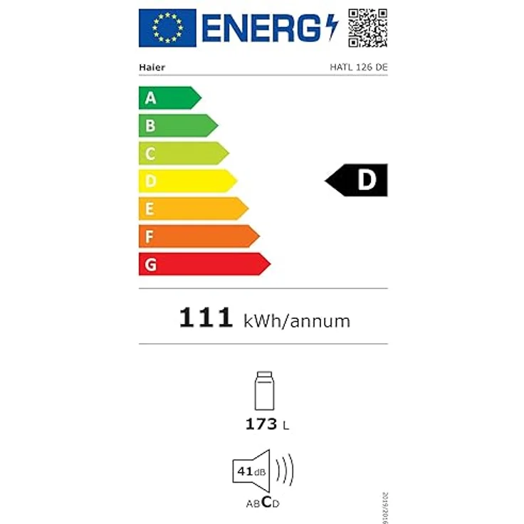 Haier HATL 126 DE Einbau-Kühlschrank/Nische 122 cm/Festtürtechnik mit wechselbarem Türanschlag/Nutzvolumen 162 L/Total NoFrost Kältetechnologie/LED-Beleuchtung, Daylight Beleuchtung – Bild 5