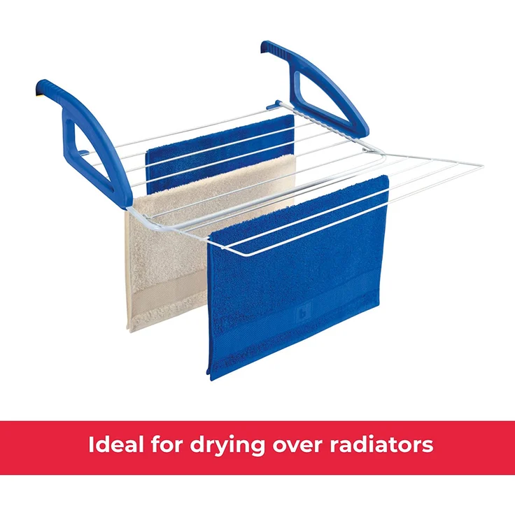 Metaltex 405812080 Bries Heizungs- und Balkonwäschetrockner, mit ca. 6 m Trockenlänge – Bild 2