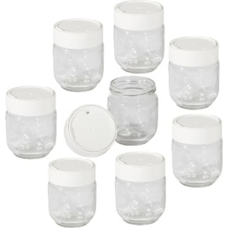 Rommelsbacher JG 8 Joghurtbereiter Ersatzgläser für JG 40, 8 Stück – Bild 1