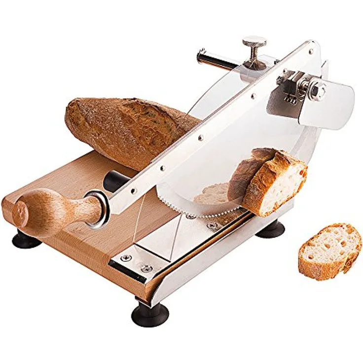 Contacto 574/230 Brotschneidegerät, 10 mm - 85 mm Schnittstärke, Gestell aus Buchenholz