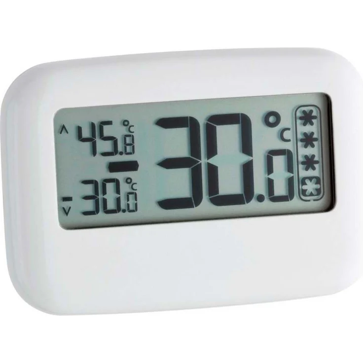TFA Dostmann 30.1042, Kühlgeräte-Thermometer, Messbereich: -30°C bis 50°, permanente Anzeige der Höchst- und Tiefstwerte – Bild 1