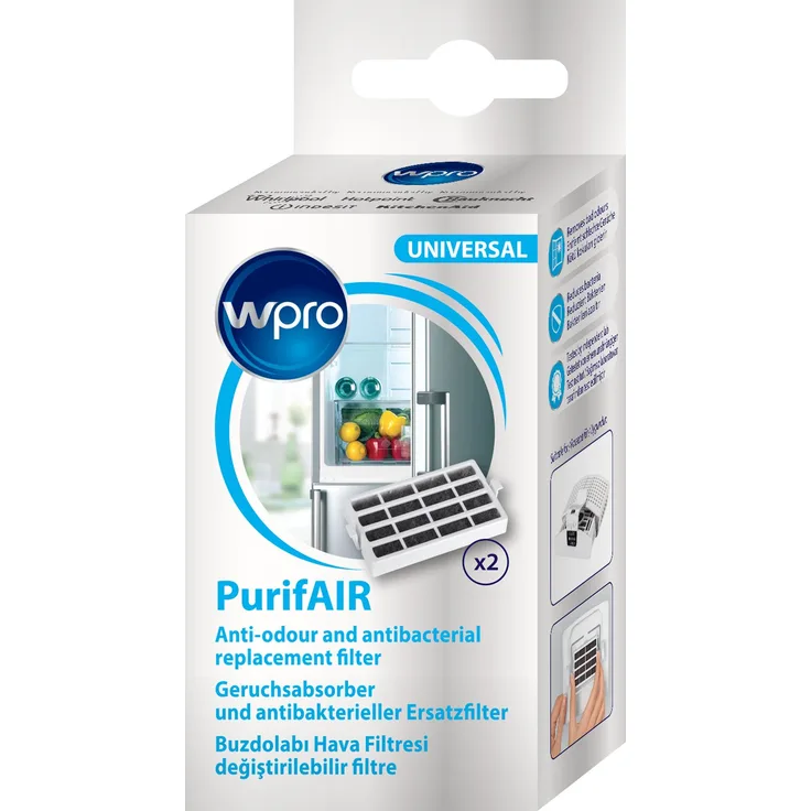 wpro PUR202 PurifAIR Kühlschrankfilter Nachfüllpack (2 Filter)
