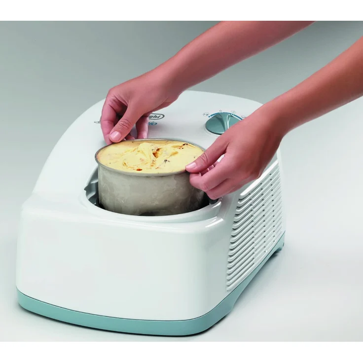 De'Longhi ICK 5000 Eiscremeautomat, Kompressor, weiß – Bild 2