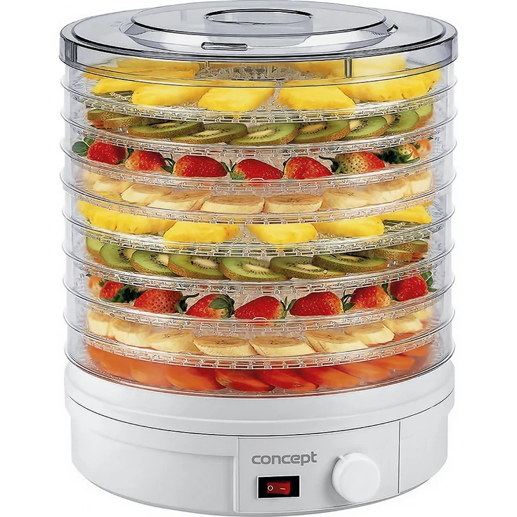 CONPT Hausgeräte so1020 Dörrgerät Gobi, 9 Dörr-Einsätze, extra grosse Kapazität, weiß