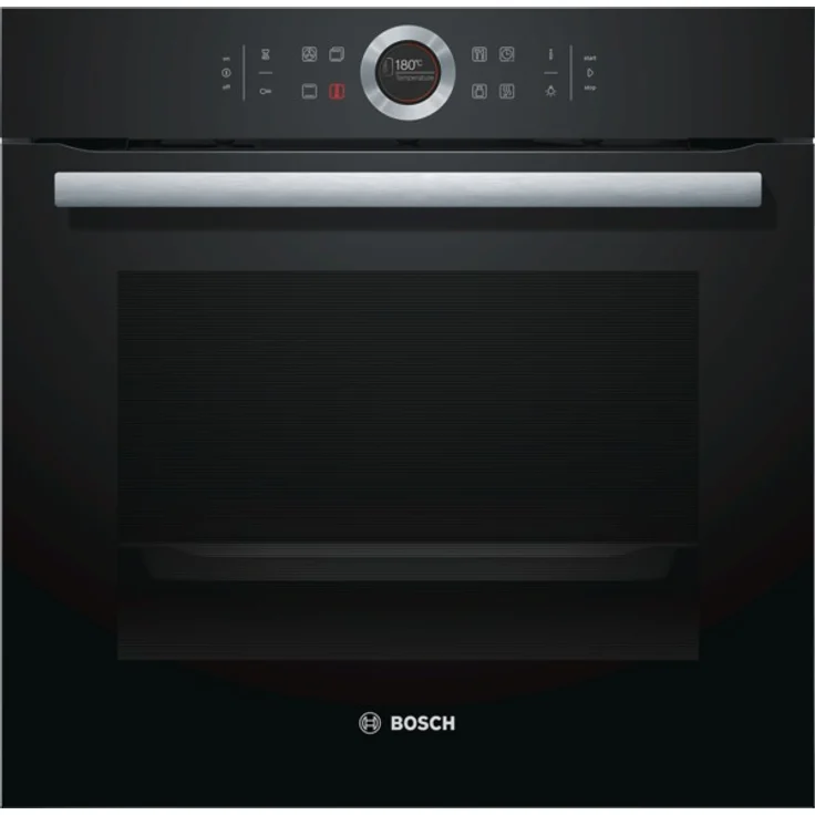 Bosch HBG635BB1 Serie 8, Backofen, Energieeffizienzklasse A+, Einbaugerät, Volumen 71 l, Breite 59,5 cm, groß (ab 65 l), hydrolytische und teils katalytische Selbstreinigung, schwarz – Bild 1