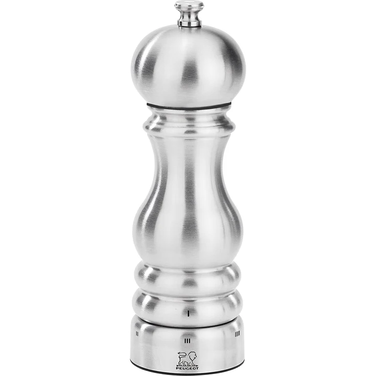 Peugeot Paris Chef Manuelle Pfeffermühle, Mahlgradeinstellung u'Select, Höhe: 18 cm, Gebürsteter Edelstahl, Silber, 32470 – Bild 1
