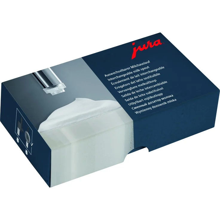 Jura 72228 Auswechselbarer Milchauslauf für Profi-Feinschaumdüse, 10-er Set, Kunststoff, Transparent – Bild 1