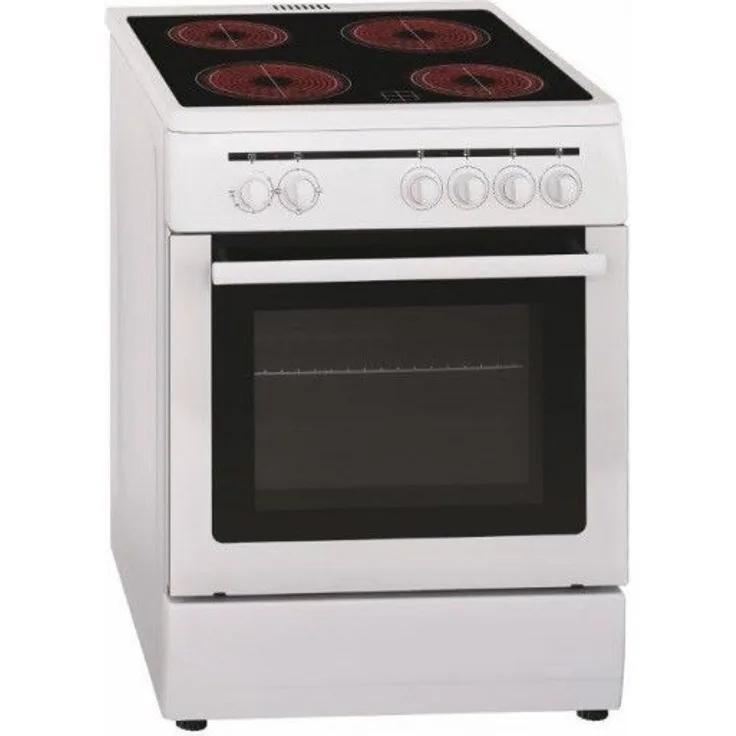 PKM EH 4-50 GK5 50cm Standherd Ofen Glaskeramik Heißluft Umluft Grill, Herd-Set, A, Betriebsart elektrisch, Volumen 43 l