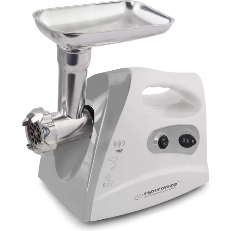 Esperanza EKM012E Fleischwolf 600W, Meatball Weiß-Grau