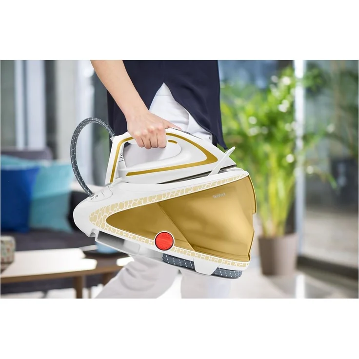 Tefal GV9581 Pro Express Ultimate Dampfbügelstation, 8 bar Dampfdruck, Durilium Autoclean, weiß-gold – Bild 5