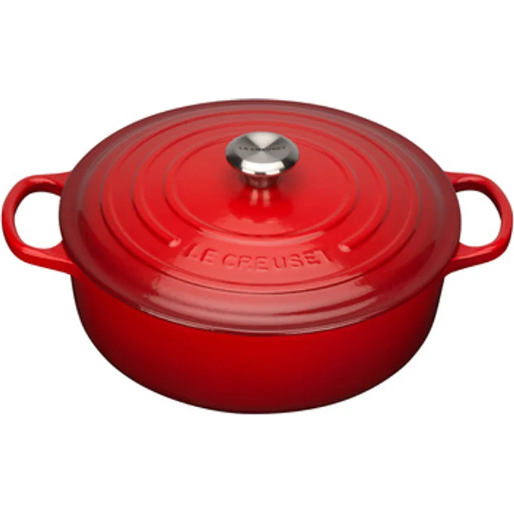 Le Creuset Signature Gourmet-Bräter rund Ø 30 cm Kirschrot – Bild 1