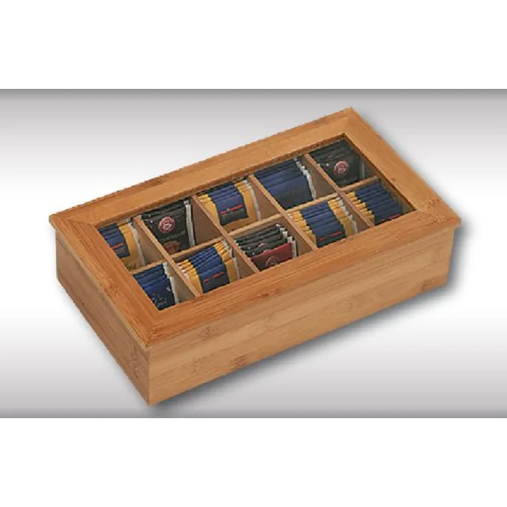 Kesper Teebox, Bambus, braun, 36 x 20 x 9 cm