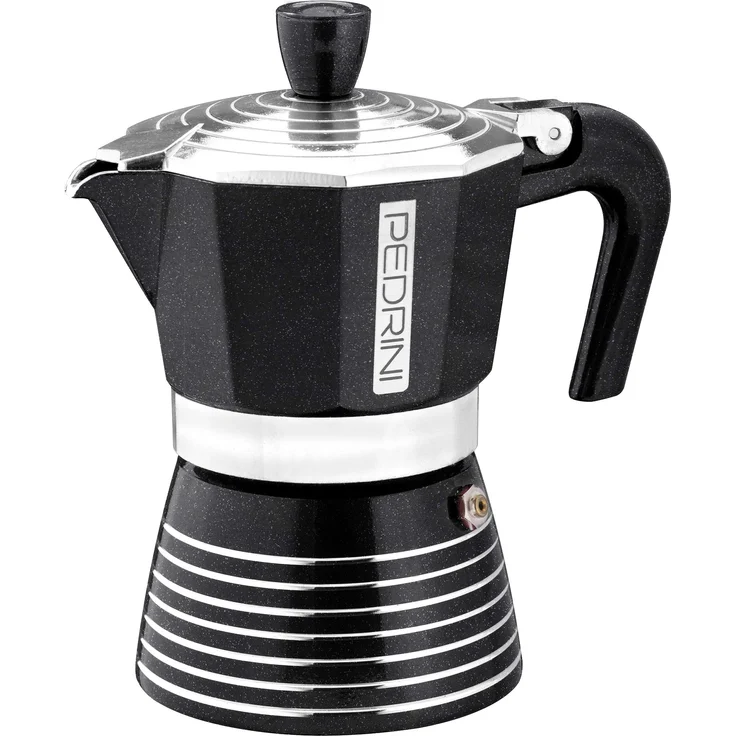 Pedrini Infinity Espressokocher, Aluminium 6 tazze Rock – Bild 1