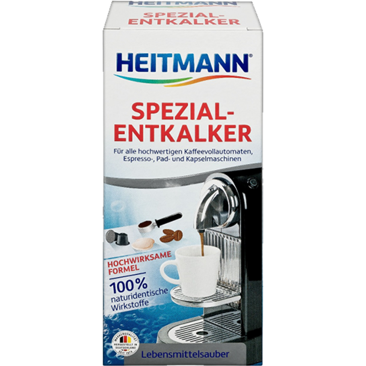 Heitmann Spezial-Entkalker für Kaffeevollautomaten, Espresso-, Pad- und Kapselmaschinen, 250ml