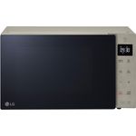 LG Electronics NeoChef MH 6535 GIS Mikrowelle mit Grill, 1000 Watt, 25 Liter Garraum, Digital display, Standgerät, Braun-Silber