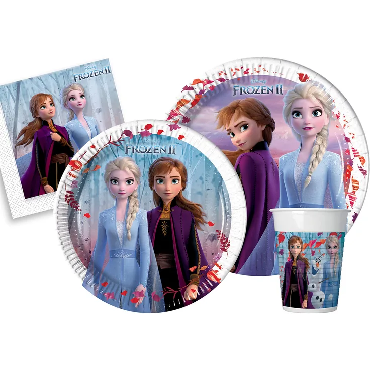 Disney Party-Set Frozen II S(8 persone) mehrfarbig