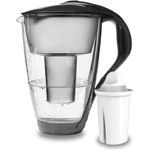 PearlCo Glas-Wasserfilter Paket inkl. 1 classic Filterkartusche anthrazit