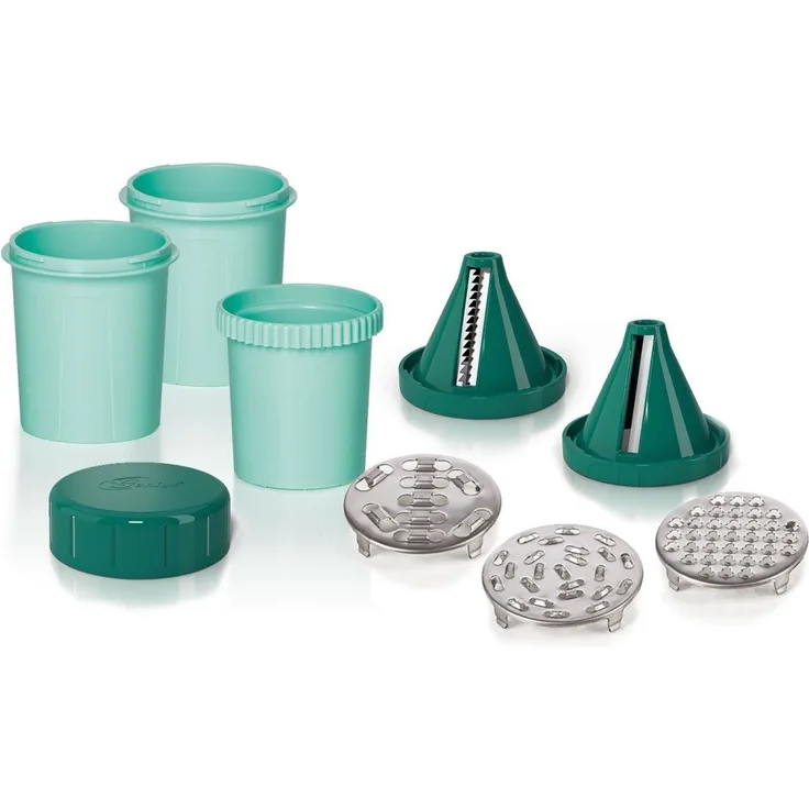 Genius TwistJetti 5-in-1 Gemüseschneider Küchenreibe Allesschneider 9tlg. NEU