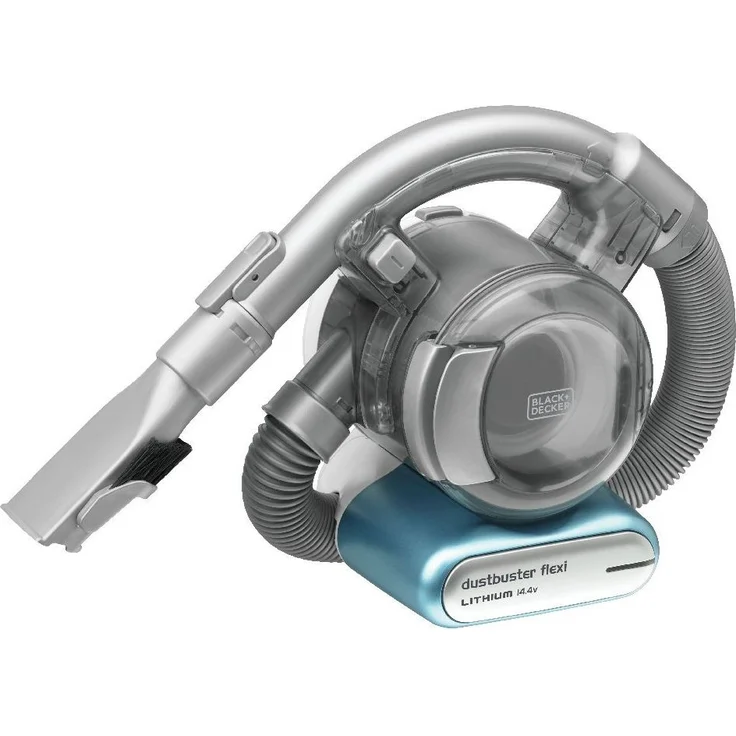 Black + Decker Lithium Dustbuster Flexi PD1420LP – 14,4V Akku Handstaubsauger mit flexiblem Saugschlauch – Beutel- und kabellos – 1 x Staubsauger inkl. Ladestation, Flusen- und Haaraufsatz – Bild 2