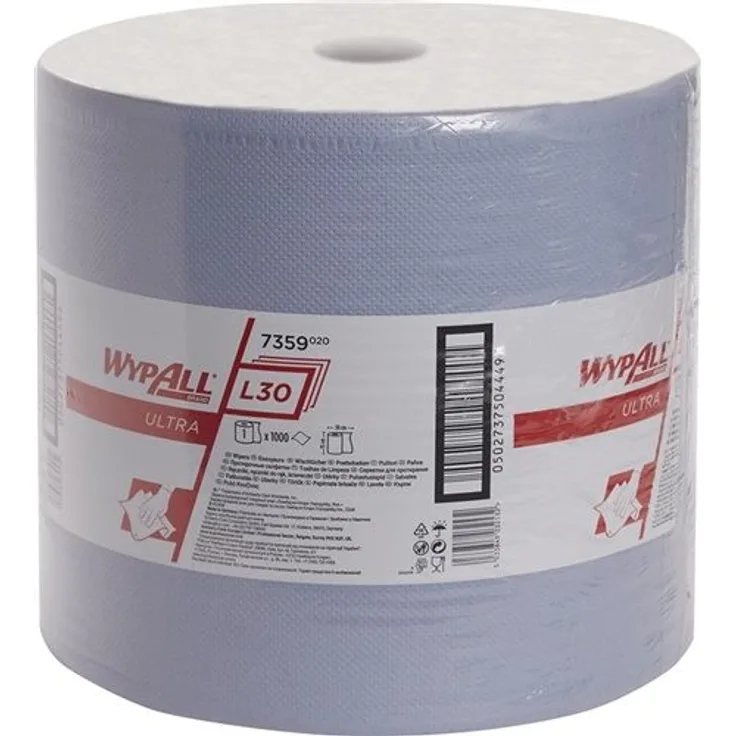 KIMBERLY-CLARK Wischtücher - Großrolle, 1 Rolle x 1000 Tücher, 3-lagig, blau