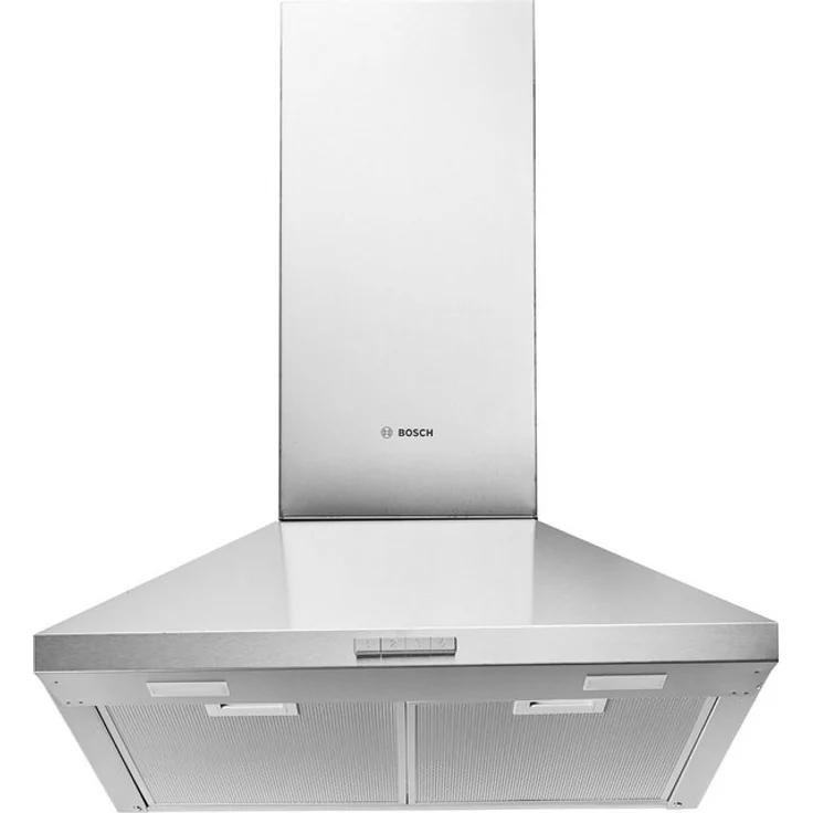 Bosch Serie 2 DWP64BC50, Motorhaube, Esse, Breite: 60 cm, Tiefe: 50 cm, Absaugung und Rückführung (mit zusätzlichem Rückführungsset), rostfreier Edelstahl – Bild 6