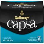 Dallmayr Capsa Lungo Azzurro, Nespresso Kompatibel Kapsel, Kaffeekapsel, Röstkaffee, Kaffee, 10 Kapseln, 56 g