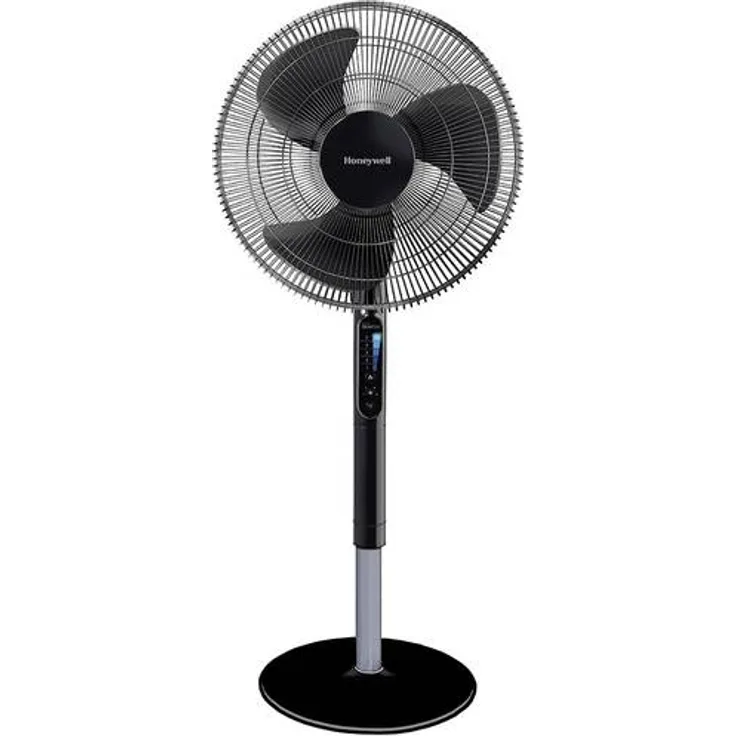 Honeywell Moderner QuietSet (Leiser), sich Drehender Standventilator mit Lärmminderungstechnologie - HSF600BE