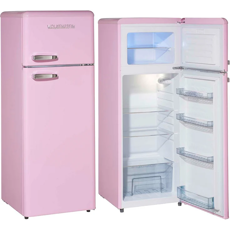 Wolkenstein GK212.4 RT Kühl-Gefrierkombination, freistehend, pink, NoFrost, LED, Lagerzeit bei Störung 18 h, Breite 54,5 cm – Bild 4
