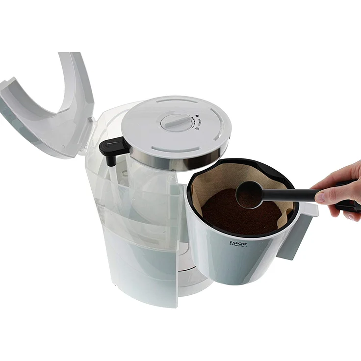 Melitta 1011-04 Look Selection Kaffeefiltermaschine -Aromaselector -Glaskanne weiß – Bild 4