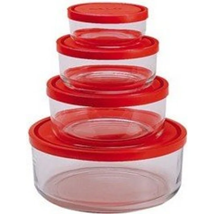 Bormioli Rocco 226018S02021990 4-teiliges Set an Gefrierboxen