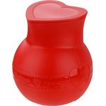 Dr. Oetker Silikon-Schmelztopf mit Deckel FLEXXIBEL Love, Schmelzen von Schokolade, spülmaschinengeeignet,mikrowellengeeignet,250 ml Fassungsvermögen (Farbe: Rot), Menge: 1 Stück