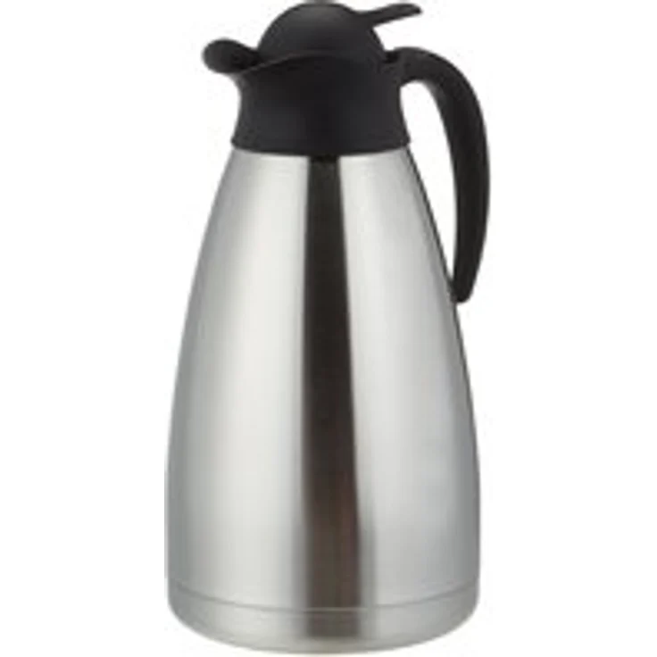 Esmeyer Isolierkanne Thermoart 1,5 Liter, Edelstahl, Silber-schwarz – Bild 1
