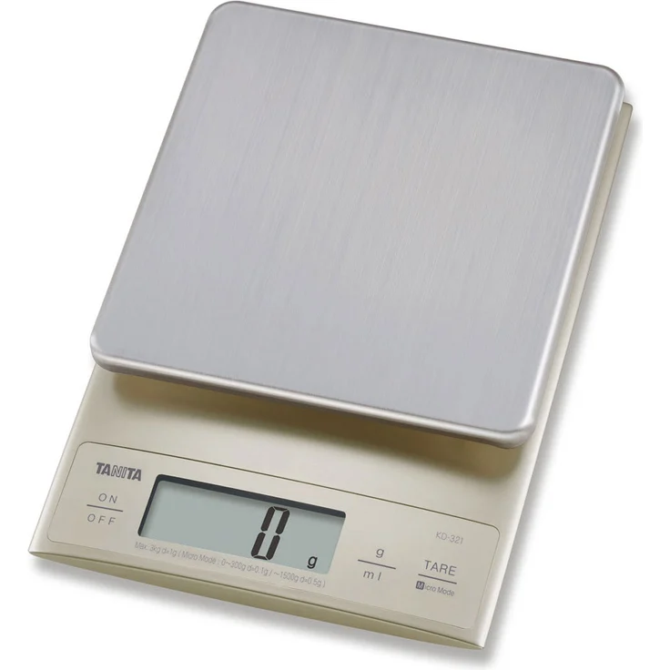 Tanita KD321SV33 Küchenwaage 3 kg mit Feinteilung 0.1 g