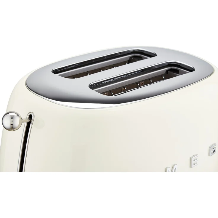 Smeg TSF01 CREU Doppelschlitztoaster, 950W, 6 Bräunungsstufen, creme – Bild 6