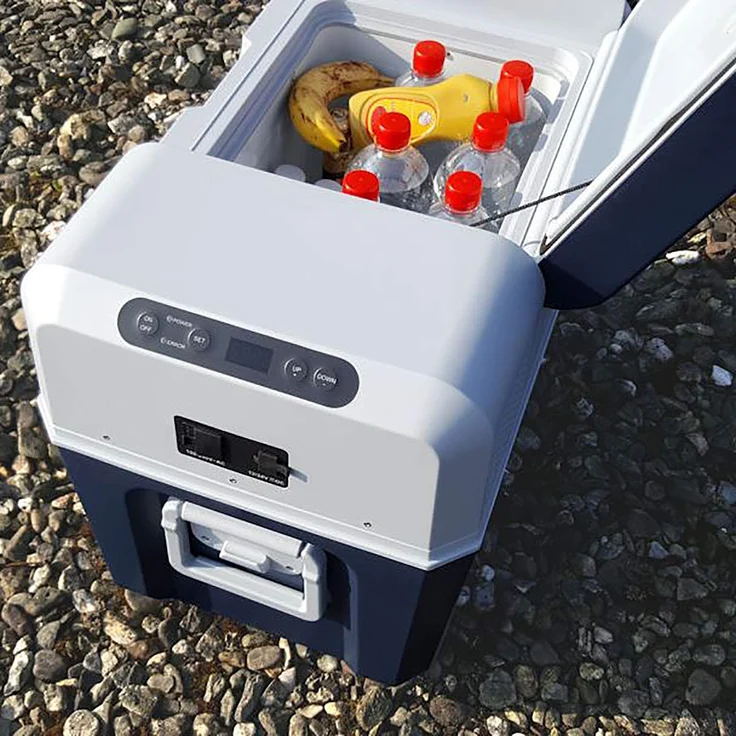 Mobicool MCF60, elektrische Kompressorkühlbox, Energieeffizienzklasse B, 58 l, 12-24-230 V, Mini-Kühlschrank für Auto, Lkw, Boot + Steckdose – Bild 5