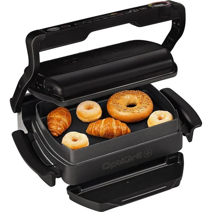 Tefal GC7148 OptiGrill+ Kontakgrill Snacking & Baking, 2000W, 6 voreingestellte Programme, schwarz – Bild 1