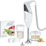 ESGE Zauberstab M 160 G Gourmet, Stabmixer weiß, mit Zubehör, bis 15.000 U-Min, 90610