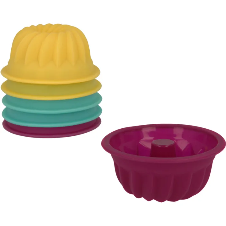 Metaltex 252392 Mini Gugelhupfform, 6-er Set